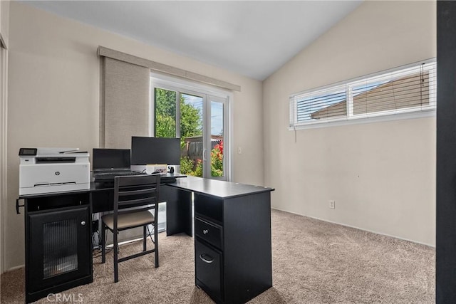27124 Cabrera Ave, Saugus, CA 91350 - carpeted office featuring plenty of natural light and vaulted ceiling