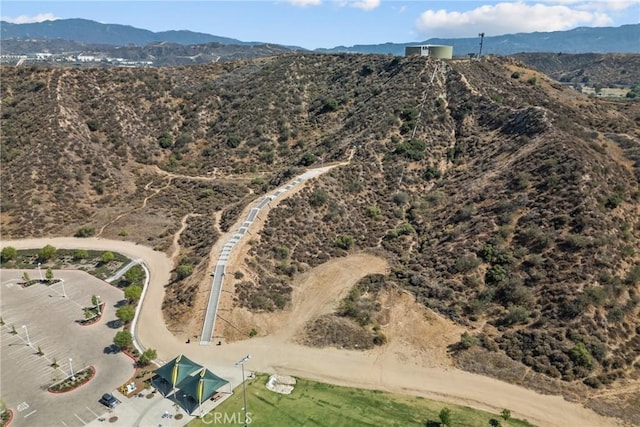 27124 Cabrera Ave, Saugus, CA 91350 - aerial view of property's location with a mountainous background