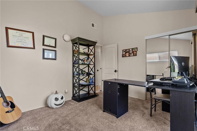 27124 Cabrera Ave, Saugus, CA 91350 - office area featuring carpet floors