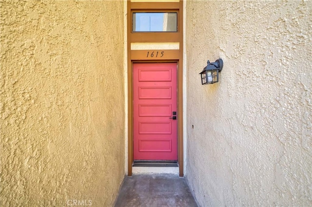 1615 Via Linda Unit 16, Fullerton, CA 92833 - doorway to property with stucco siding