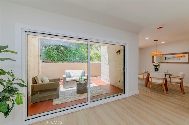 1615 Via Linda Unit 16, Fullerton, CA 92833 - entryway featuring recessed lighting and wood finished floors
