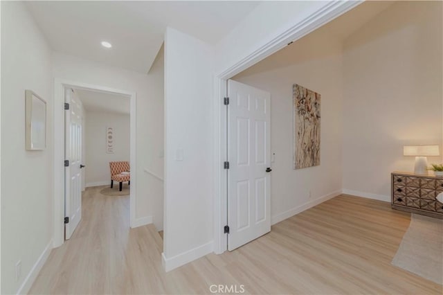 1615 Via Linda Unit 16, Fullerton, CA 92833 - hall with light wood-type flooring and recessed lighting