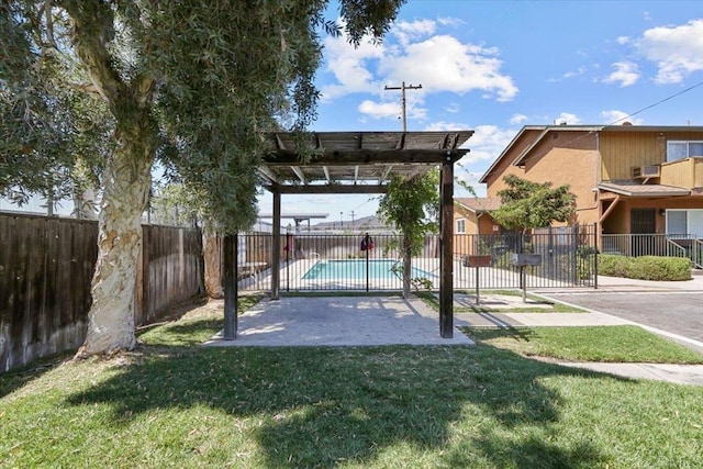 390 N 1st St Unit 23, El Cajon, CA 92021 - view of yard with a pergola and a patio area