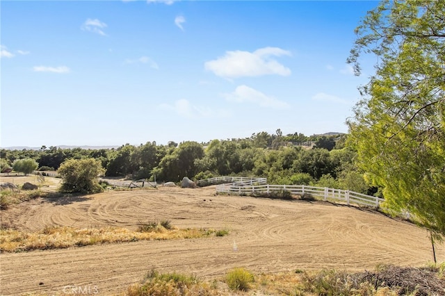 41605 De Portola Rd, Temecula, CA 92592 - view of yard with an enclosed horse arena and a view of countryside