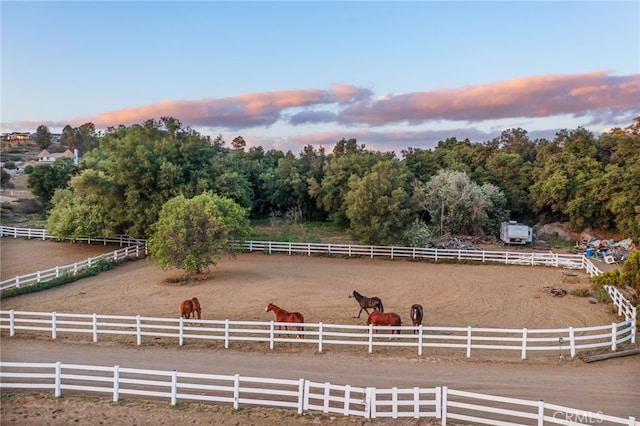 41605 De Portola Rd, Temecula, CA 92592 - view of yard featuring a rural view and an enclosed riding area