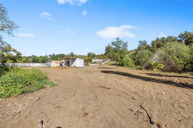41605 De Portola Rd, Temecula, CA 92592 - view of yard with a storage shed