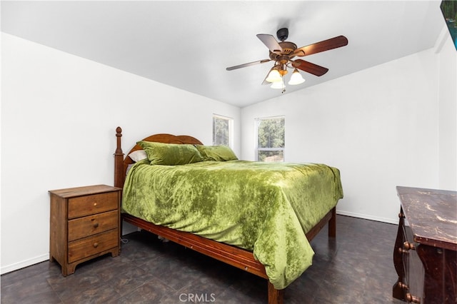 41605 De Portola Rd, Temecula, CA 92592 - bedroom featuring lofted ceiling and ceiling fan