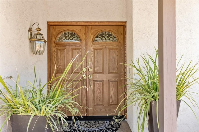 8009 E Eucalyptus Trl, Orange, CA 92869 - entrance to property with stucco siding