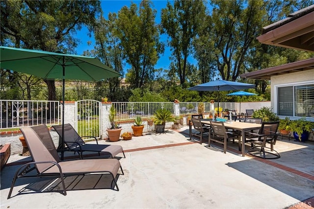 8009 E Eucalyptus Trl, Orange, CA 92869 - view of patio / terrace featuring outdoor dining area