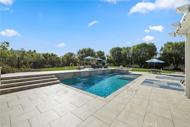 1708 Victoria Way, San Marcos, CA 92069 - view of pool featuring a patio area and a pool with connected hot tub