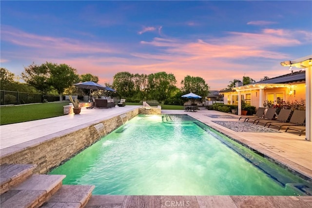 1708 Victoria Way, San Marcos, CA 92069 - view of swimming pool featuring a patio and a jacuzzi