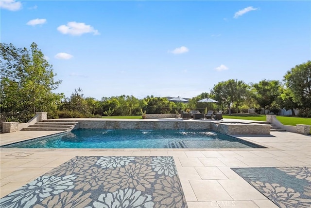 1708 Victoria Way, San Marcos, CA 92069 - view of pool featuring a patio and a pool with connected hot tub