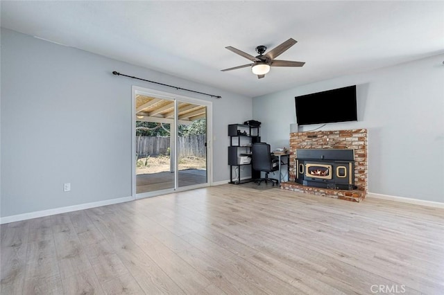 3318 Stanford Ave, Clovis, CA 93611 - living area featuring wood finished floors and ceiling fan