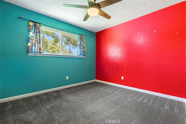 3318 Stanford Ave, Clovis, CA 93611 - carpeted empty room with ceiling fan and baseboards
