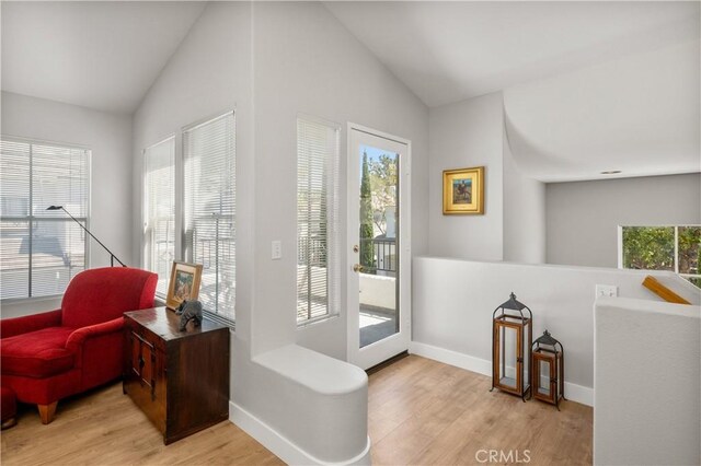 8 Diamant Way, Aliso Viejo, CA 92656 - entryway with vaulted ceiling and wood finished floors
