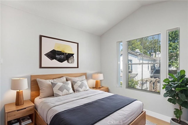 8 Diamant Way, Aliso Viejo, CA 92656 - bedroom with vaulted ceiling and wood finished floors