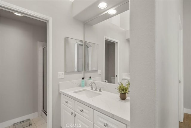 8 Diamant Way, Aliso Viejo, CA 92656 - bathroom with vanity and a shower with door