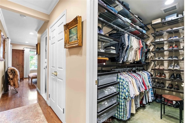4328 Sunset Ave, Montrose, CA 91020 - spacious closet with wood finished floors