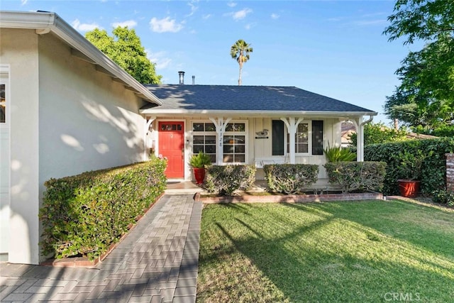 4328 Sunset Ave, Montrose, CA 91020 - view of front of house with a front yard and stucco siding