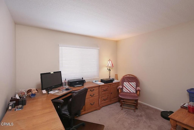 20325 Tamara Pl, Santa Clarita, CA 91350 - office featuring a textured ceiling and light colored carpet