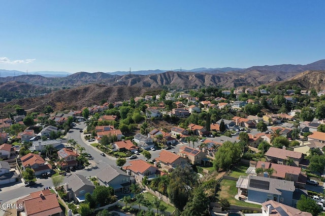 20325 Tamara Pl, Santa Clarita, CA 91350 - aerial view of property and surrounding area with a mountainous background and nearby suburban area