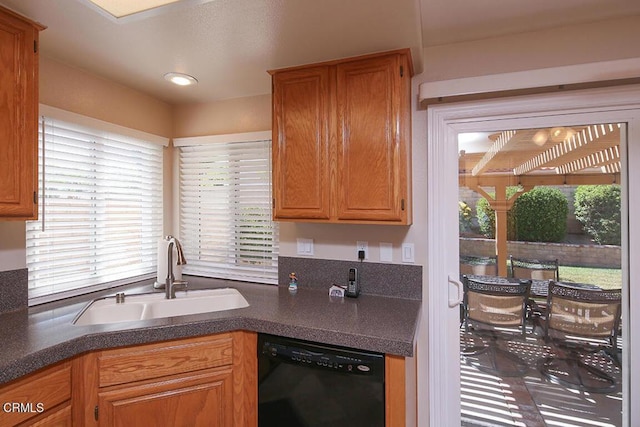 20325 Tamara Pl, Santa Clarita, CA 91350 - kitchen featuring dishwasher and dark countertops