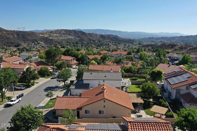 20325 Tamara Pl, Santa Clarita, CA 91350 - aerial view of residential area featuring a mountain backdrop