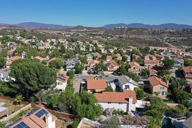 20325 Tamara Pl, Santa Clarita, CA 91350 - aerial perspective of suburban area with a mountain backdrop