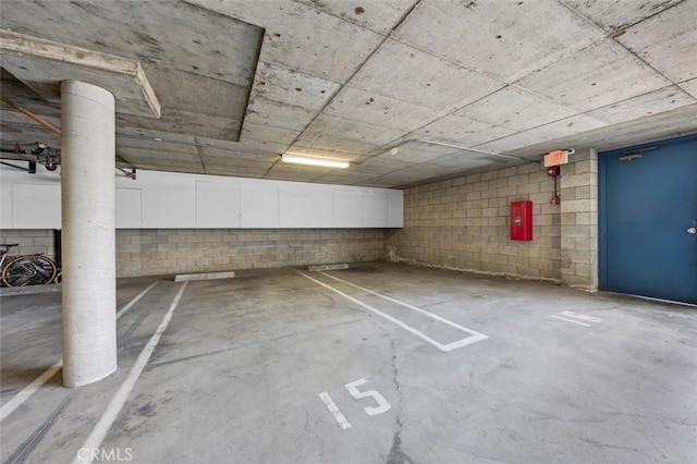 1201 S Catalina Ave Unit 3A, Redondo Beach, CA 90277 - parking garage with concrete block wall