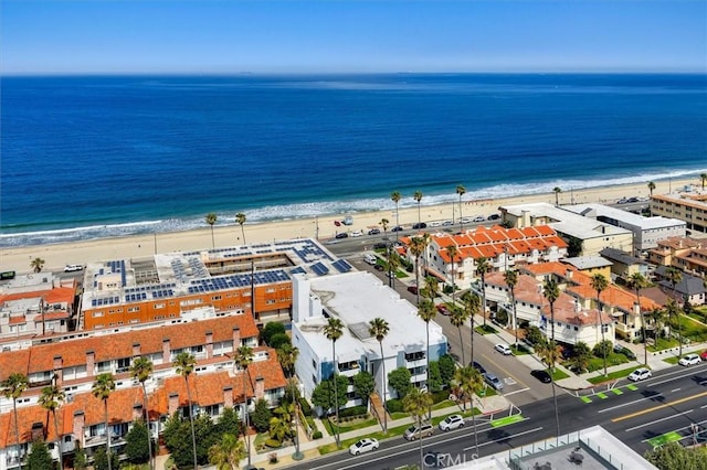1201 S Catalina Ave Unit 3A, Redondo Beach, CA 90277 - bird's eye view of waterfront with a beach and apartment complex / building