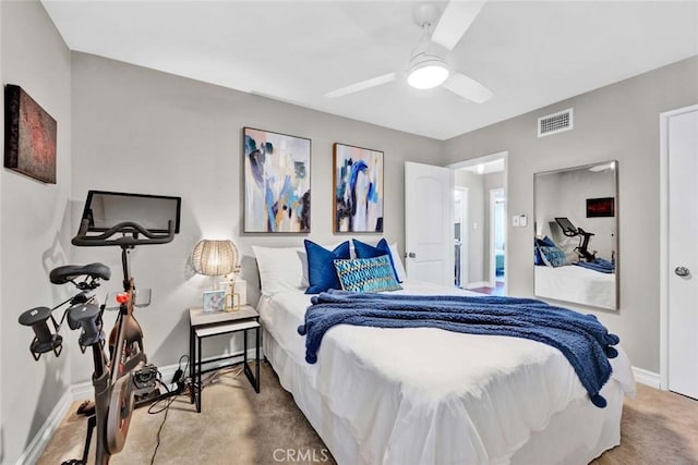 1402 E Rose Ave, Orange, CA 92867 - carpeted bedroom featuring baseboards and ceiling fan