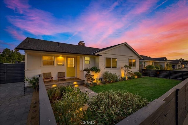 1402 E Rose Ave, Orange, CA 92867 - view of front facade featuring a chimney