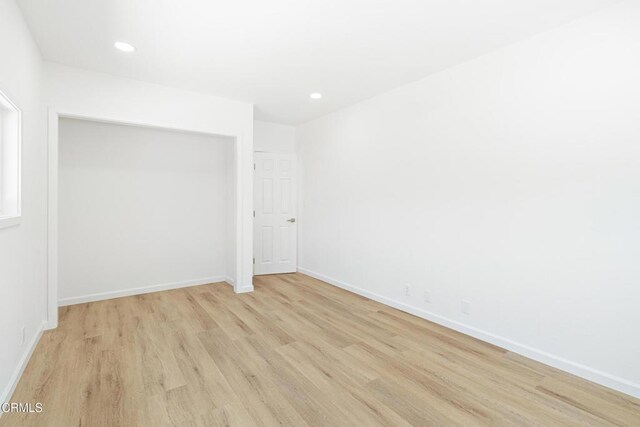 341 1st St, Fillmore, CA 93015 - spare room with light wood-style flooring and recessed lighting