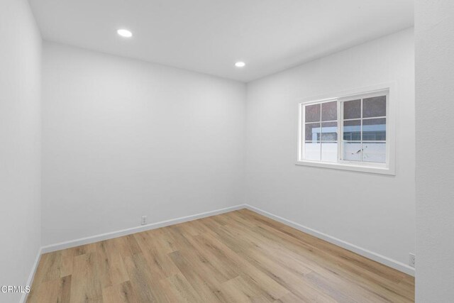 341 1st St, Fillmore, CA 93015 - empty room featuring light wood finished floors and recessed lighting