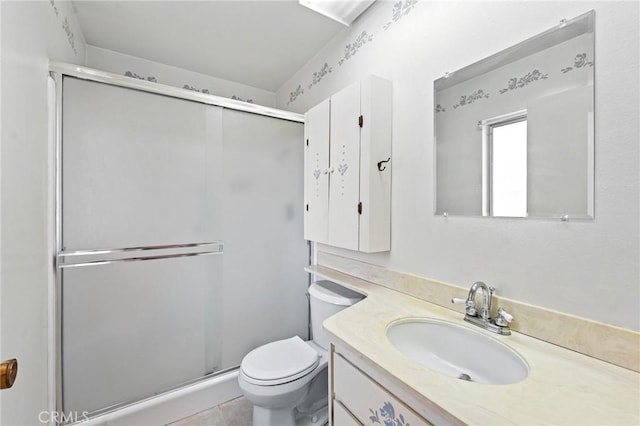 25869 Sandy Lodge Rd, Menifee, CA 92586 - full bath featuring vanity and a stall shower