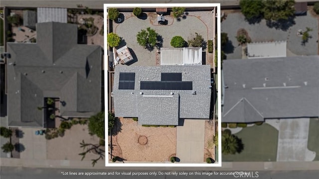 25869 Sandy Lodge Rd, Menifee, CA 92586 - aerial view of property and surrounding area with property boundaries highlighted