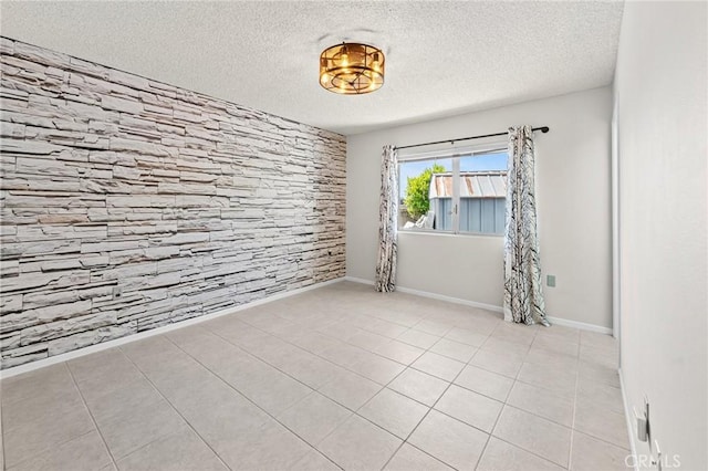 25869 Sandy Lodge Rd, Menifee, CA 92586 - empty room with a textured ceiling and light tile patterned floors