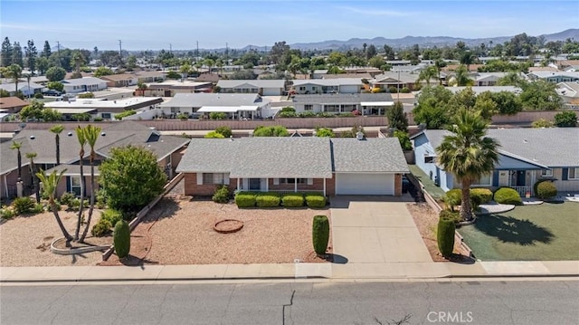25869 Sandy Lodge Rd, Menifee, CA 92586 - aerial perspective of suburban area with a mountain backdrop
