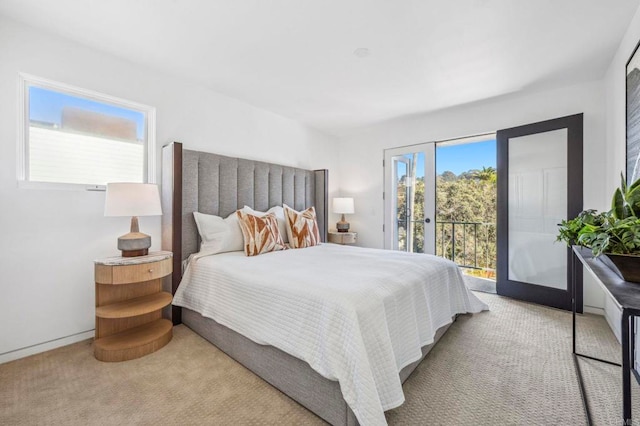 1716 Ocean Front, Del Mar, CA 92014 - carpeted bedroom with access to outside