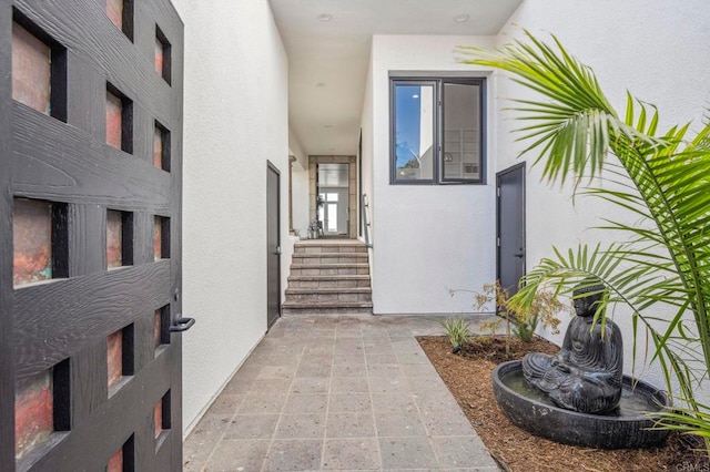 1716 Ocean Front, Del Mar, CA 92014 - doorway to property featuring stucco siding
