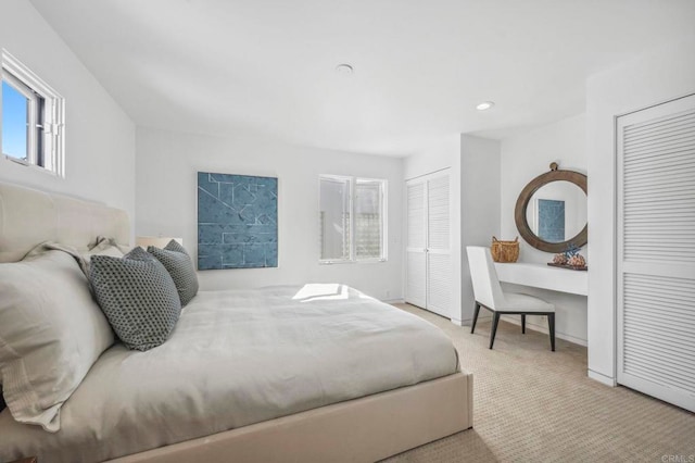 1716 Ocean Front, Del Mar, CA 92014 - carpeted bedroom with multiple closets and recessed lighting
