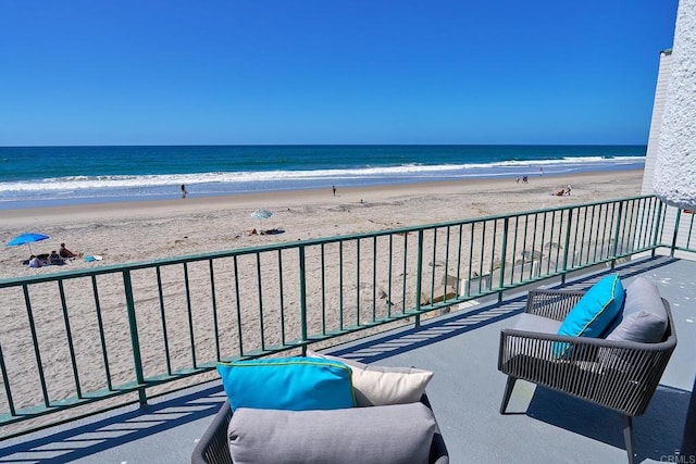 1716 Ocean Front, Del Mar, CA 92014 - balcony with view of water and beach