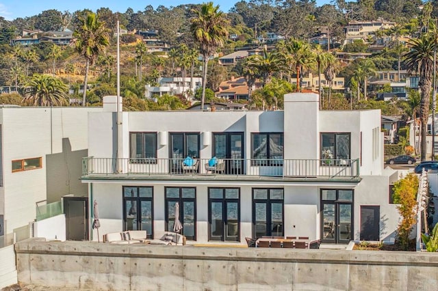 1716 Ocean Front, Del Mar, CA 92014 - back of house with a balcony and stucco siding