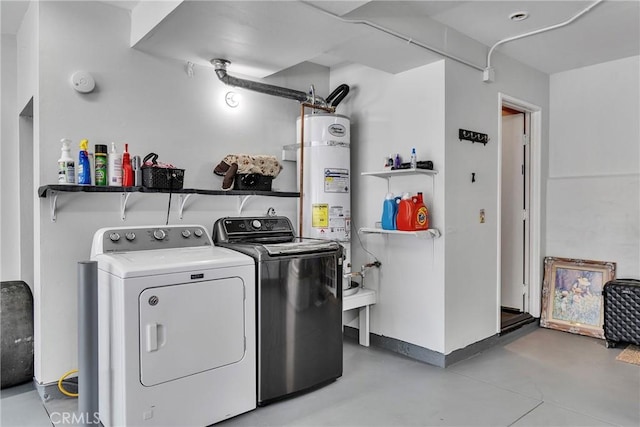 565 N Pageant Dr Unit B, Orange, CA 92869 - laundry room featuring water heater and washer and clothes dryer