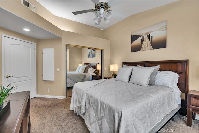 565 N Pageant Dr Unit B, Orange, CA 92869 - carpeted bedroom with a closet and ceiling fan