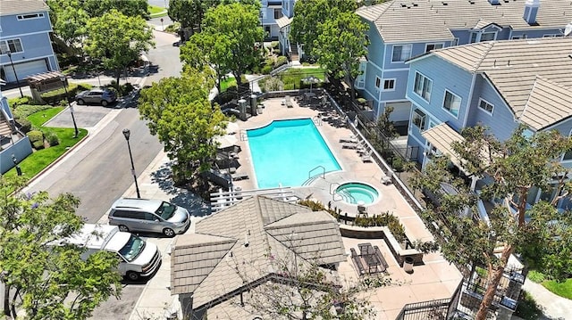 565 N Pageant Dr Unit B, Orange, CA 92869 - aerial view of a pool