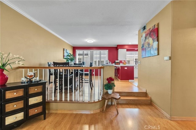 565 N Pageant Dr Unit B, Orange, CA 92869 - bar area with wood finished floors and ornamental molding