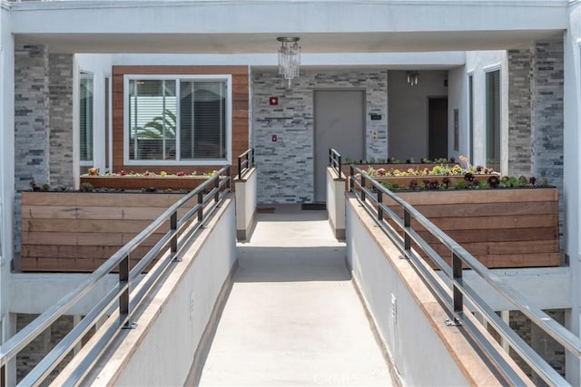 901 Ocean Ave, Santa Monica, CA 90403 - property entrance with covered porch and brick siding
