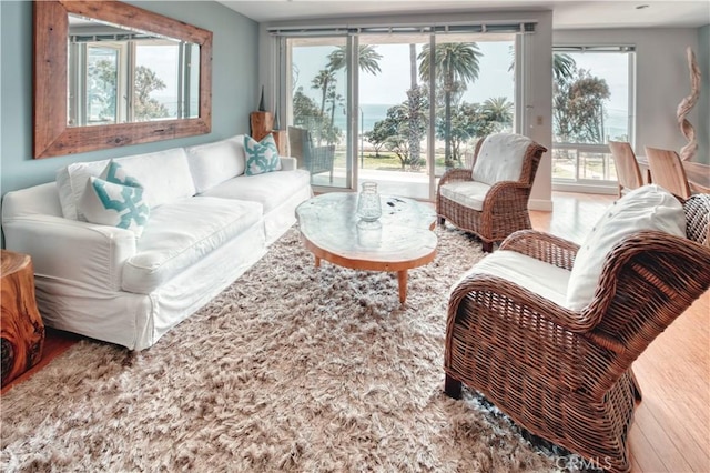 901 Ocean Ave, Santa Monica, CA 90403 - living room with wood finished floors