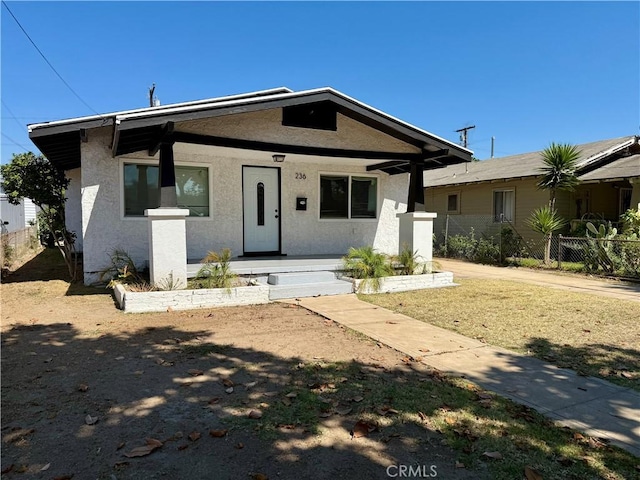 236 S 5th St, Montebello, CA 90640 - bungalow-style home with covered porch and stucco siding